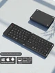Клавиатура мини складная беспроводная BTFolding Scissor Foot Keyboard HB-028 Pro Bluetooth 5.0 Черная - изображение 3