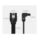 Кабель передачі даних SATA 3 Data Cable 0.5m 90° corner US217 Black Ugreen - зображення 8