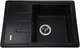 Кухонная мойка гранит GLOBUS LUX Mono 620х435 черный (000021062) - изображение 1