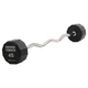 Штанга нерозбірна з фіксованою вагою вигнута PEV HAMMER STRENGHT TA-9978-45 45 кг Сірий - зображення 1