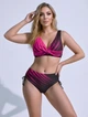 Женский купальник Fuba 26007-1 черный-малиновый 2XL - изображение 1