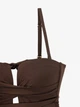 Купальник однотонный женский GENUA 57765 36 Коричневый shop (2000999460715) - изображение 2