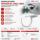 Дождевик кожух для камер Hikvision DS-1250ZJ-DM65 подходит для уличной установки Белый - изображение 2