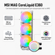 Система водяного охолодження MSI MAG CoreLiquid E360 ARGB 3000 об/хв 120 мм White - зображення 2