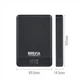 Повербанк (Power Bank) Brevia ePower 10000 mAh MagSafe SuperSlim PD 20W Qi 15W LCD чорний (45530MSB) - зображення 5