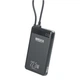 Повербанк (Power Bank) Brevia ePower 10000 mAh 22.5W SuperSlim LCD чорний металік + кабель (45550SMB) - зображення 1