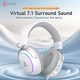Бездротові ігрові навушники AJAZZ AHM10 MAX RGB, ANC шумозаглушення, 7.1 Surround, Tri-Mode Bluetooth Gaming Headset - зображення 2