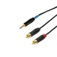 Rozdzielacz SSQ MiJRCA1 mini jack stereo - 2x RCA 1 m (5907688758764) - obraz 2