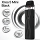 Багаторазова електронна сигарета Vaporesso Xros 5 Mini Black багаторазовий міні-під на 0,8 Ом електронка на 1500мАч до 30 Вт заправка top-fill 3 мл - зображення 2