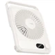 Вентилятор портативний Hoco HX607 Slim Desktop Fan настільний 2000mAh LED-дисплей для роботи та відпочинку Білий - изображение 3