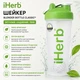 Бутылка-шейкер с шариком для смешивания, IHerb Goods, зелёный цвет, 828 мл - изображение 1
