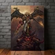 Интерьерная картина Вархаммер 40000, Сангвиний, примарх Кровавых Ангелов, Warhammer 40000, W40K, дарк фентези, 80×60 см (id7236) - изображение 1