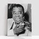 Інтер'єрна картина Луї Армстронг з трубою, Louis Armstrong, jazz, джаз, постер музиканта, 38×30 см (id1739) - зображення 1