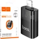 Адаптер Lightning USB Hoco UA36 OTG 480Mbps чорний алюмінієвий 34x10x17мм для підключення пристроїв - зображення 9