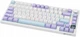 Ігрова клавітура Attack shark X820 Ultra White-purple з дисплеєм, ENG + UA, 75%, 4000mAh, Hot-Swap, RGB, 2.4GHz/Bluetooth/USB - изображение 3