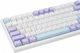 Ігрова клавітура Attack shark X820 Ultra White-purple з дисплеєм, ENG + UA, 75%, 4000mAh, Hot-Swap, RGB, 2.4GHz/Bluetooth/USB - изображение 4