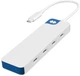 Hub USB Hyper HyperDrive Flex 4 Port USB-C Hub White/Blue (HD5201BUGL) - obraz 1