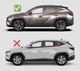 Вітровики з хромованим молдингом Niken Luxury (4 шт) для Hyundai Tucson NX4 2021- рр - зображення 8