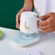 Чашка з підігрівом на підставці Lucky керамічна чашка з кришкою 400 мл Білий - зображення 4