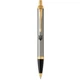 Ручка кулькова Parker IM 17 Brushed Metal GT BP Тризуб (22 232_TR) - изображение 1