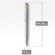 Ручка кулькова Parker SONNET 17 Stainless Steel GT BP (84 132) - изображение 3