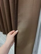 Комплект готових штор VR-Textil Льон-блекаут Льон Мішковина № 277ш Коричневий 100х270см 2 шт (31-023) - зображення 7