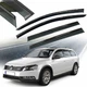 Дефлектори вікон вітровики Benke для Volkswagen Passat B6 / B7 Variant 2005- Антихром (Тенмниый Молдинг Нержавіюча сталь 3D) - изображение 1