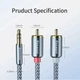 Кабель Essager Monster 3.5 мм - 2xRCA (M/M), 2 м, Grey (EYPZJ-MYA0H) - зображення 12