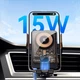 Тримач для телефона Essager Junyi 15W Wireless Phone Holder for Car (Air Outlet Type) Black (EZJWX-JY01-Z) - зображення 7