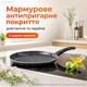 Сковорода для млинців з мармуровим покриттям 24 см, антипригарна сковорода Edenberg, Gray - зображення 4