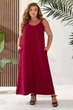 Сарафан женский однотонный, цвет бордовый, размер XXL-XXXL FA_014756 - изображение 3