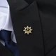 Значок из стали BROCHE брошь бижутерия Якорь и Штурвал золотистый BRGV115460 - изображение 4