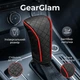 Чехол на ручку коробки передач автомобиля GearGlam, черный с красным - изображение 1