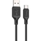 Дата кабель USB 2.0 AM до USB-C 1.0m Cool silicone X90 black HOCO (6931474788443) (345704) - зображення 1