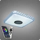 Люстра світлодіодна 517 Dlight RGB з пультом і колонкою 45Вт Білий (02168) - зображення 3