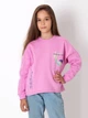 Утепленный свитшот для девочки Mevis розовый 3969-01 158 см - изображение 1