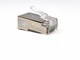 Конектор RJ45 8p8c Connector, Кат.5e Метал корпус екранований штекер роз'єм 1шт Прозорий - зображення 4