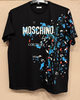 Чоловіча футболка батальна Moschino чорний бавовна 7ХL (1058) - изображение 1