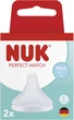 Соска Nuk PM из силикона отверстие S 0+ 2 шт (4008600445586) - изображение 1