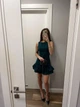 Женское платье-шорты темно-зеленое 42-46 с824.1612 - изображение 1