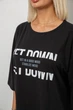 Футболка женская с принтом черный 244R3012-5 AGER 2XL - изображение 5