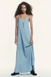 Джинсова сукня міді Zara 1957/280 S - зображення 8