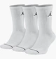 Шкарпетки Nike U J ED CUSH POLY CREW 3PR 144 білий Універсальні 46-50 - зображення 1