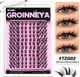 Кластерные накладные ресницы GROINNEYA с эффектом Лисьего взгляда аниме 120 шт - изображение 5
