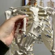 Анатомический скелет человека 1:1 180 см с подставкой Malatec белый пластиковый для изучения анатомии - изображение 4