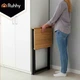 Раскладной компактный деревянный стол Ruhhy 80x75 см для работы и учебы черная рама бежевая столешница - изображение 5