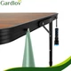 Раскладной садовый стол 120х60 см + 4 стула черный/коричневый Gardlov для отдыха на свежем воздухе - изображение 8