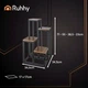Подставка для цветов 4 яруса 71 см черная сталь для дома и дачи RUHHY - зображення 4