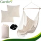 Подвесное кресло гамак 150 кг 220x100 см бежевое Gardlov - изображение 6