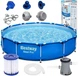 Бассейн каркасный Bestway 56681 366х76 см с насосом и фильтром 6473 л для дачи - изображение 2